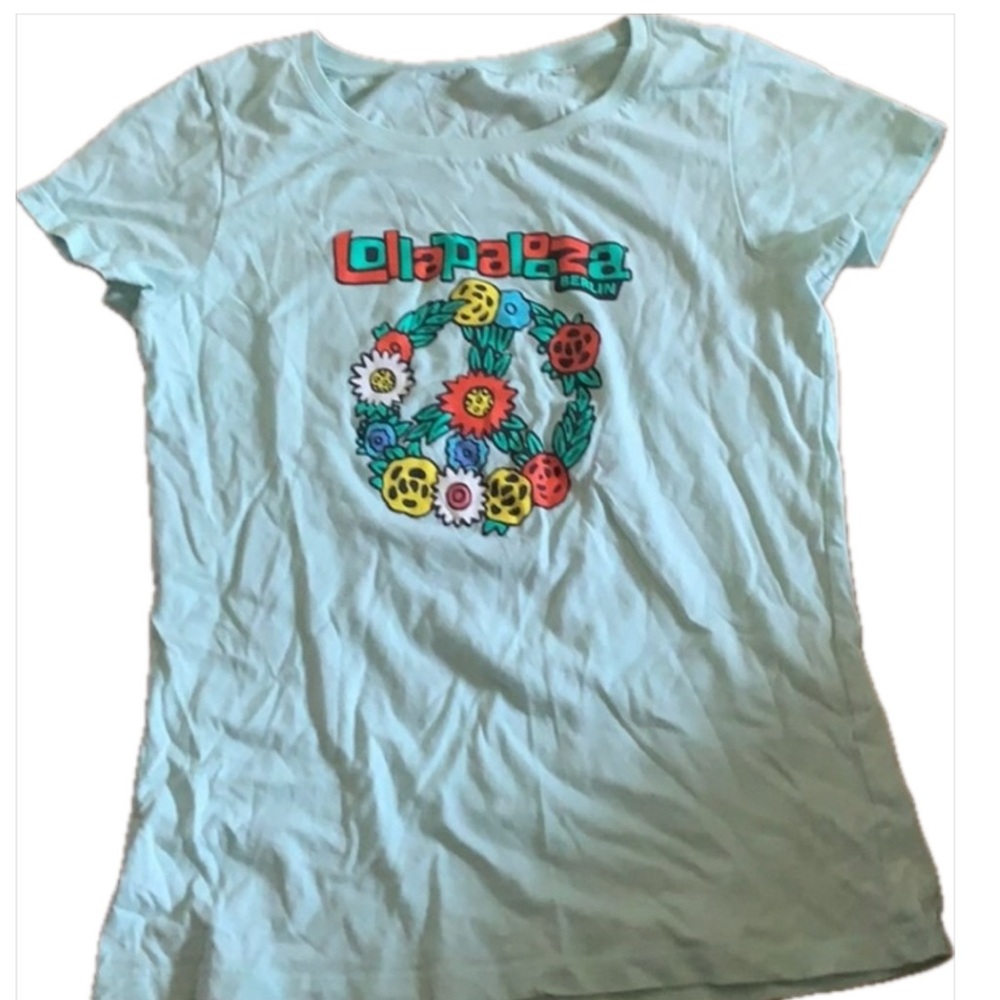 Billie Eilish 21 Pilots at Berlin Lollapalooza Rare 2019 Organic Concert Shirt!!